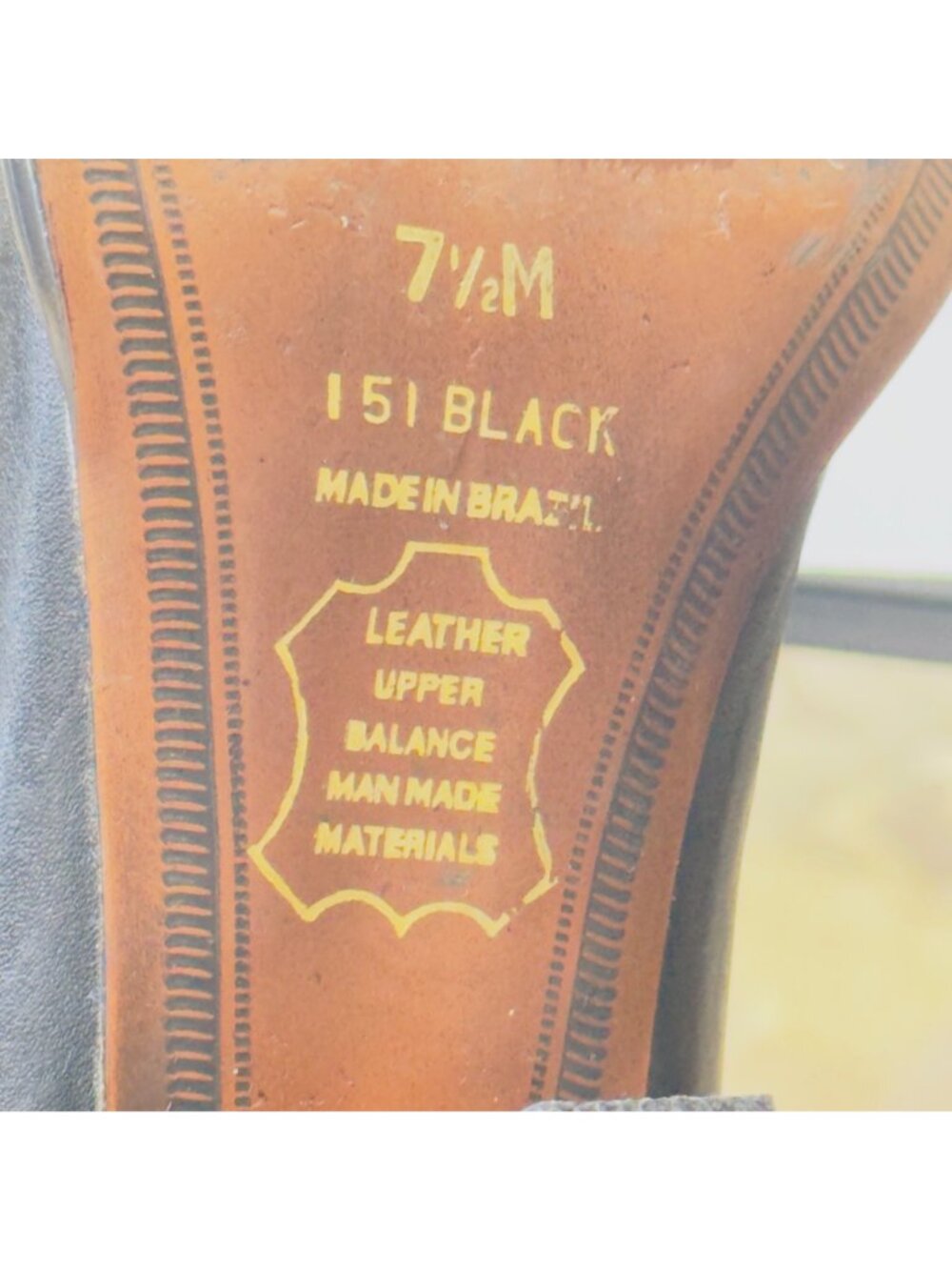 AMANDA SMITH Women's Black Leather Ankle Boots Sz 7.5M Made In Brazil - Picture 8 of 10